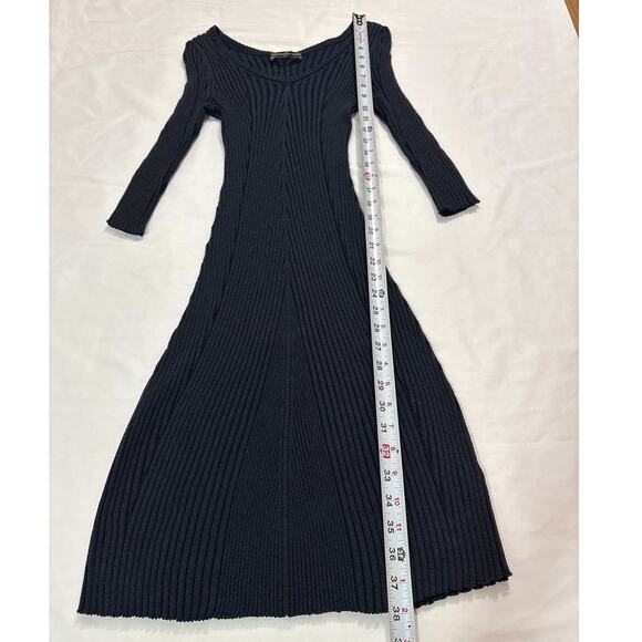 NWT Peruvian Connection Womens XS Castello Dress Pima Cotton Ribbed V-Neck - Picture 8 of 9